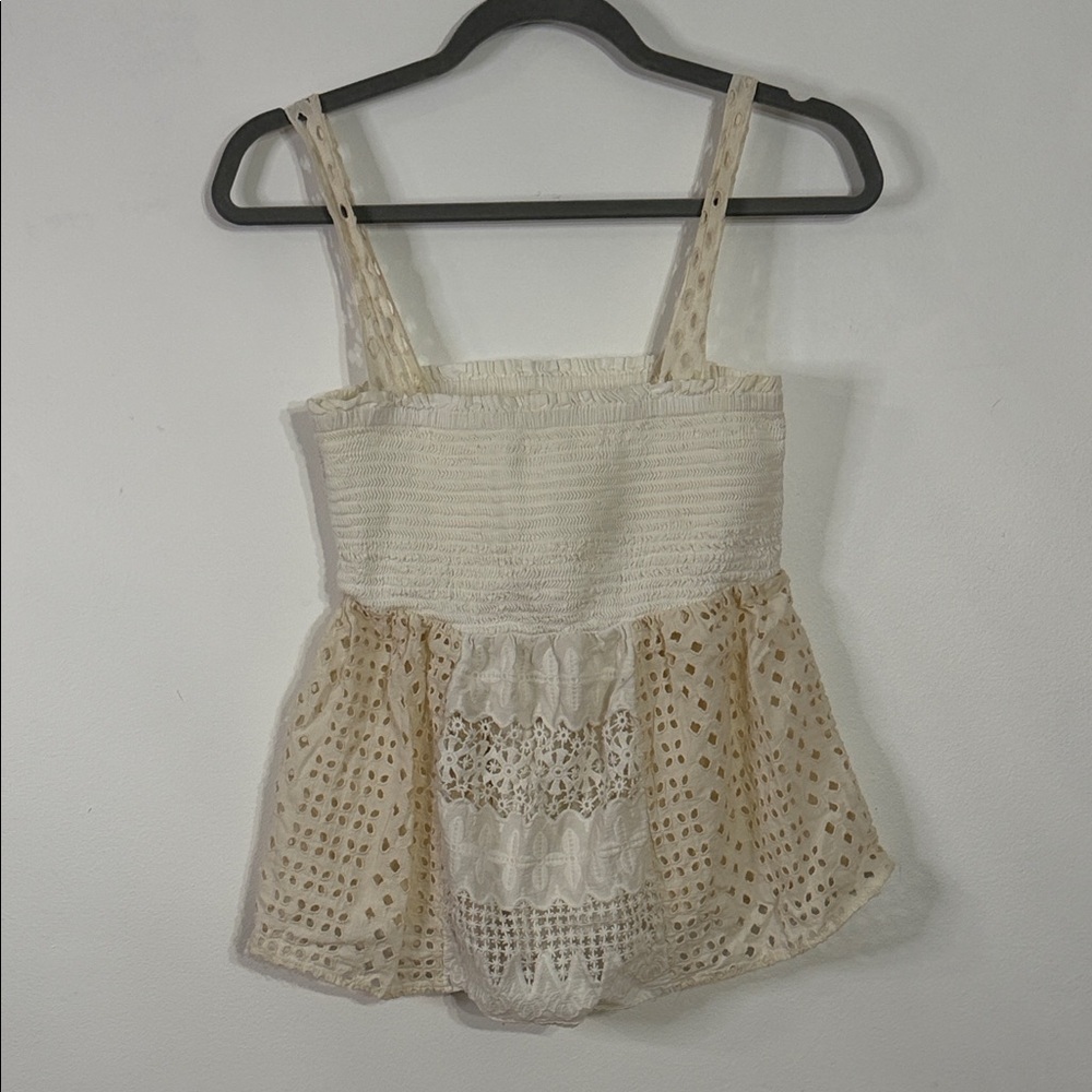 Anthropologie Cropped Boho Top